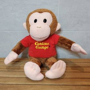 Curious George Stuffed Monkey with Red Shirt